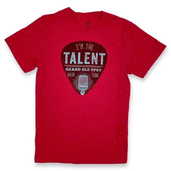 I’m The Talent Grand Ole Opry Tee Kids XL / XS Red Country Music NWOT - Picture 1 of 7